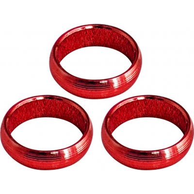 XQMax Darts Aluminium O-Rings - kroužky na násadky - 3 ks - red – Zboží Dáma