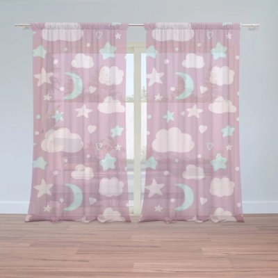 Sablio Záclony Dětská obloha: 2ks 150x250cm – Hledejceny.cz