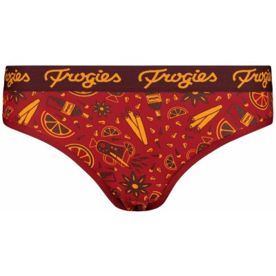 Dámske kalhotky Christmas punch Frogies tmavě červená Frogies – Zboží Dáma