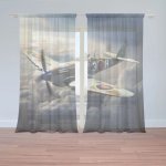 Sablio Záclony Stíhačka Spitfire: 2ks 150x250cm – Hledejceny.cz