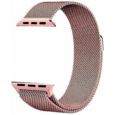 SES Elegantní kovový pásek pro chytré hodinky Apple Watch 42 mm 2.+3.série - světle růžový 9079