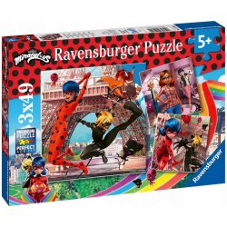 RAVENSBURGER Kouzelná Beruška a Černý Kocour 3x49 dílků