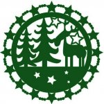 Toro prostírání VÁNOČNÍ KULATÉ 33CM PLSTĚNÉ – Zboží Dáma