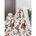 MKLuzkoviny.cz Beránková deka mikroplyš Exclusive Lesní zvířátka 220x200 – Sleviste.cz