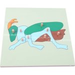 Montessori B019 Puzzle cvrček – Zboží Dáma