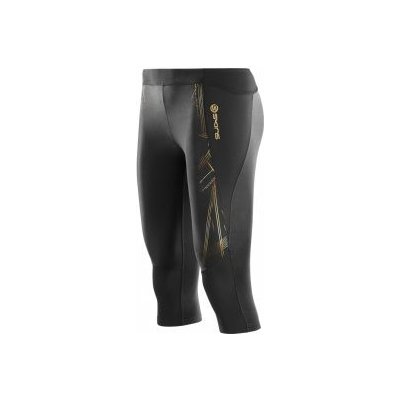 Skins A400 Womens Gold 3/4 Tights Černá – Zboží Mobilmania