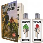 Bohemia Gifts & Cosmetics Pro cyklistu Olivový olej sprchový gel 200 ml + šampon na vlasy 200 ml kniha dárková sada – Zboží Mobilmania