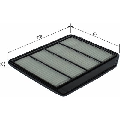 Vzduchový filtr BOSCH F 026 400 710 – Hledejceny.cz