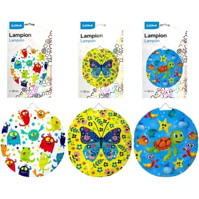 Lampion 25 cm kulatý dětský mix LUMA – Hledejceny.cz