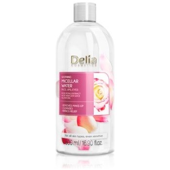 Delia Cosmetics Micellar Water Rose Petals Extract zklidňující čisticí micelární voda 500 ml