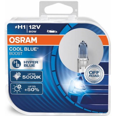 Osram Cool Blue Boost H1 12V 80W P14.5s 2 ks – Zboží Mobilmania
