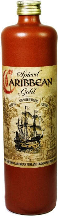 Caribbean Spiced Gold Rum 40% 0,7 l (holá láhev) alkohol od výrobce Caribbean Caribbean Spiced Gold Rum 40% 0,7 l (holá láhev)