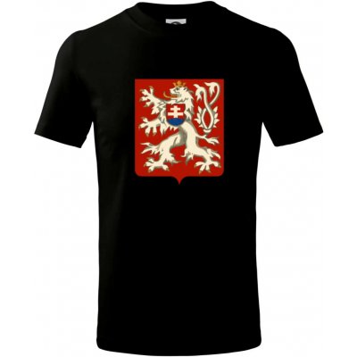 Znak malý První Republika československá 1918–1920 tričko dětské bavlněné Černá – Zboží Dáma