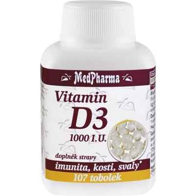 MedPharma Vitamin D3 1000 I.U. 107 tobolek – Hledejceny.cz