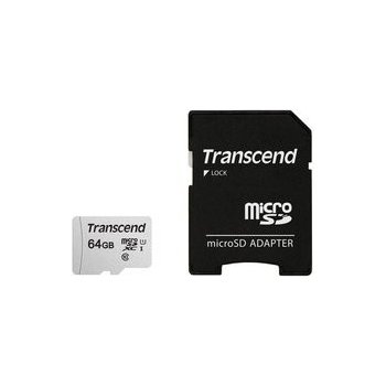 Transcend microSDXC UHS-I U1 64 GB TS64GUSD300S-A