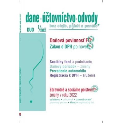 DUO 2/20202 – Dane, účtovníctvo, odvody bez chýb, pokút a penále - Ján Mintál, Jana Fülöpová, Jarmila Strählová, Ladislav Hrtánek, Miroslava Brnová – Hledejceny.cz