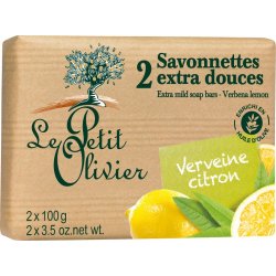 Le Petit Olivier mýdlo Verbena a Citron 2 x 100 g