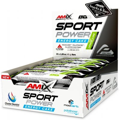 Amix Sport Power Energy cake bar s kofeinem 45 g – Zbozi.Blesk.cz