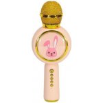 KIK KX3381 Karaoke Bluetooth mikrofon králiček 800mAh růžový – Sleviste.cz