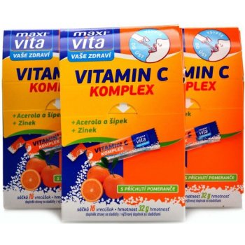 Vitar Maxivita vitamín C acerola+zinek+šípek 48 x 32 g od 161 Kč -  Heureka.cz