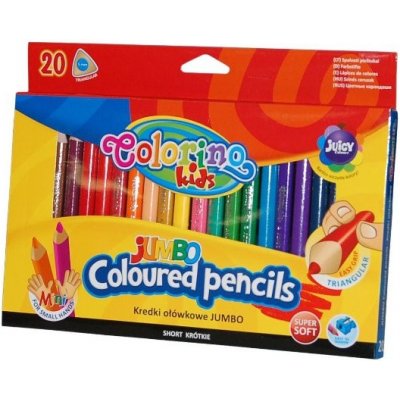 Colorino pastelky Mini Jumbo Trio 20 barev 01-20-trojhranné mini – Zboží Mobilmania