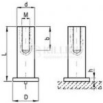 čep 8x10 M5 Cu-měď vnitřní závit navařovací typ IT DIN 32501 – Zboží Mobilmania