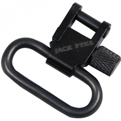JACK PYKE Úchyty ke zbraňovému popruhu otočné kovové (2 ks) ČERNÉ – Sleviste.cz
