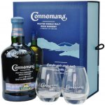Connemara 43% 0,7 l (dárkové balení 2 sklenice) – Hledejceny.cz