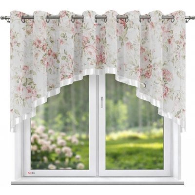 BytoTex Dekorační krátká záclona s kroužky L 935, 300x130 cm – Hledejceny.cz