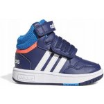 adidas dětské basketbalové boty HOOPS MID 3.0 AC tmavě modrá / modrá / oranžová – Zboží Dáma