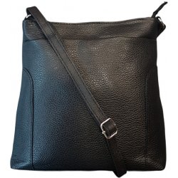 Vera Pelle dámská crossbody kabelka kožená černá 1511 BLK