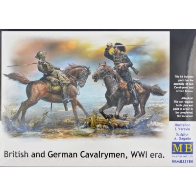 Master Box British & German Cavalrymen WWI era 4 fig.MB35184 1:35