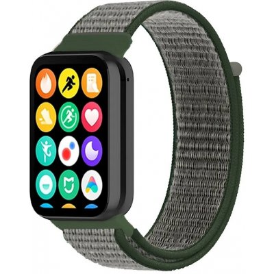 Xiaomi Nylonový řemínek pro Smart Band 8 PRO, 9 PRO a Redmi Watch 4/5/6 Army Green 2 MBSCZ-MB157 – Zboží Živě