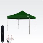 BRIMO Zahradní Altán Skládací 3x3m Prémiová UV/PVC Ochrana bez stěn Zelená S. Alu – Zboží Dáma