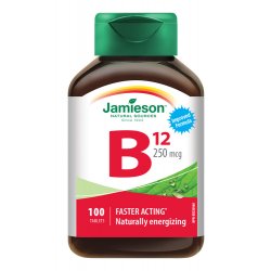 Jamieson Vitamín B12 kyanokobalamín 250mcg 100 tablet