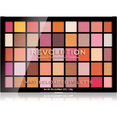 Makeup Revolution Maxi Reloaded Palette paletka pudrových očních stínů Big Big Love 60,75 g