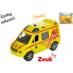 Mikro trading Auto ambulance 11 cm kov zpětný chod na baterie česky mluvící – Hledejceny.cz