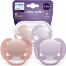 Avent SCF091/31 Dudlík Ultra Soft růžová/fialová