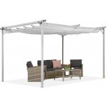 Garden Point terasová pergola La Palma 3x4m Bílá – Sleviste.cz