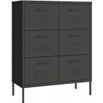 HD Zásuvková skříň antracitová 80 x 35 x 101,5 cm ocel – Zboží Mobilmania