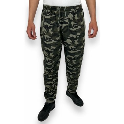 Dunauone Pánské zateplené maskáčové tepláky s manžetou 01 Vojenská – Zbozi.Blesk.cz