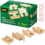 Brio Mini koleje rovné spojky 54 mm 4 ks 33333 – Sleviste.cz