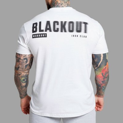 Iron Aesthetics pánské tričko Blackout bílé – Zboží Dáma
