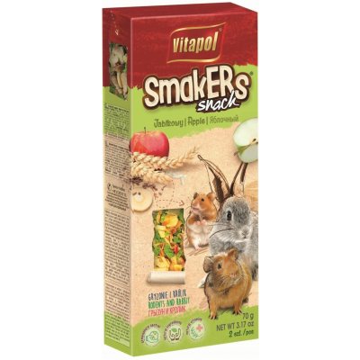 Vitapol Smakers Jablkové Tyčinka Hlodavec 90 g – Sleviste.cz