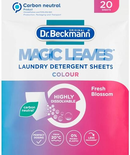 Dr. Beckmann Magic Leaves Laundry Detergent Sheets Color