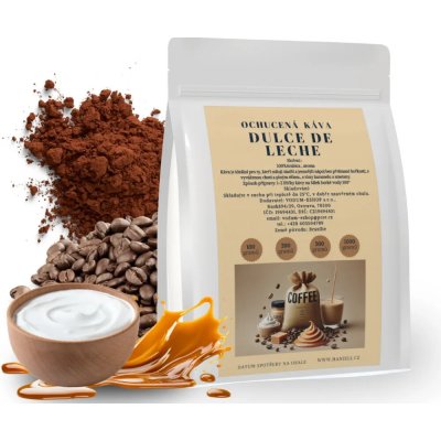 Haniell Káva Dulce de leche arabica zrnková 0,2 kg – Hledejceny.cz