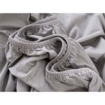 MKLuzkoviny.cz jersey prostěradlo s lycrou Deluxe světle šedé 160x200 – Zboží Dáma