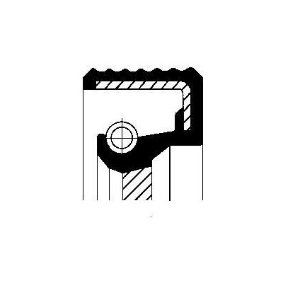 Těsnicí kroužek klikového hřídele CORTECO 07011545 – Zboží Mobilmania