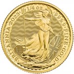 The Royal Mint zlatá mince Gold Britannia Král Charles III Royal Mint 2023 1/4 oz – Zboží Dáma