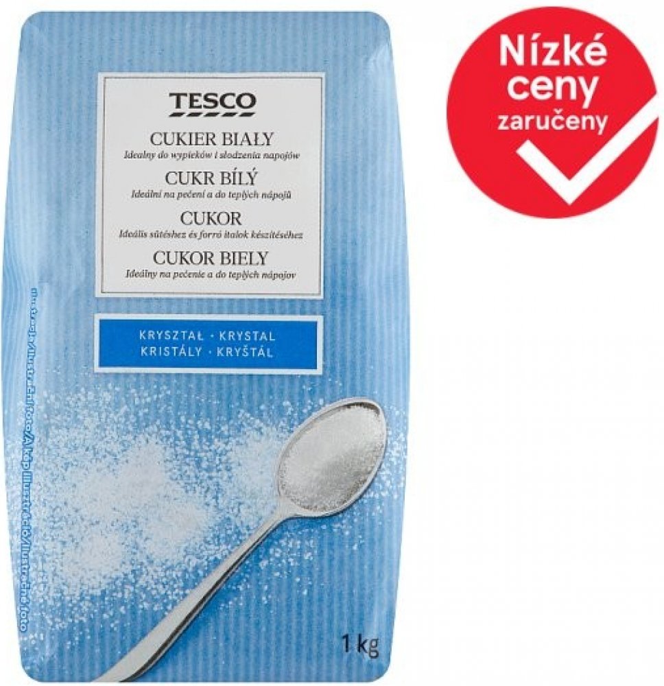 Tesco cukr bílý krystal 1 kg | Srovnanicen.cz